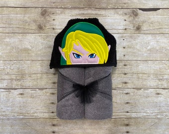 Toalla con capucha para niños elfos míticos / toalla con capucha para bebés elfos / toalla de baño para elfos magos / toalla de playa para elfos / disfraz de elfo / cosplay de elfo / regalo de elfo