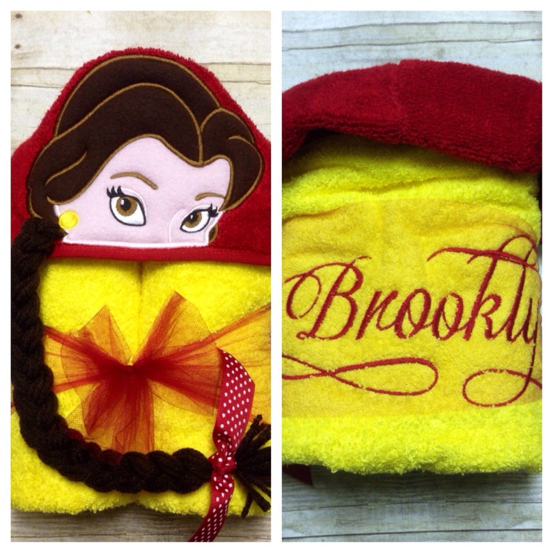 Belle Inspired Hooded Towel/Beauty 