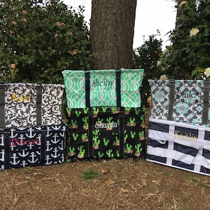 Large Utility Tote/ Tote Basket/ Market Tote Bag/ Large Diaper Bag/ Large Beach Tote/ Large Monogram Tote/ FREE PERSONALIZATION