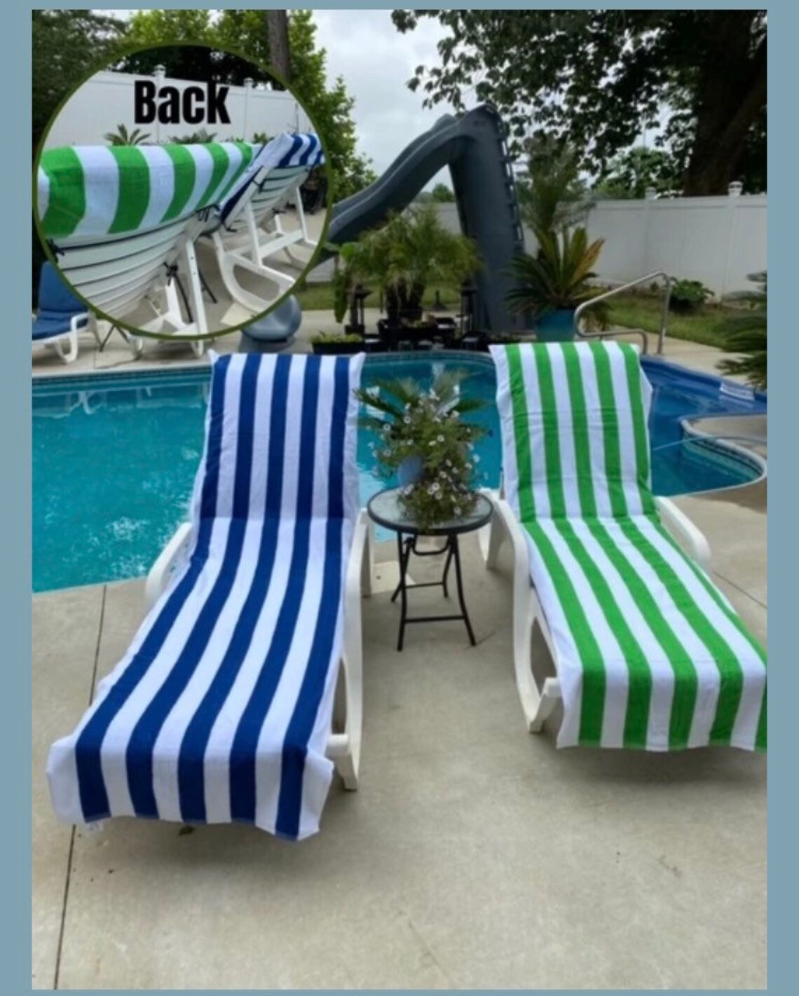 Pool Chair Towel Cover Chaise Chair Towel Cover Lounge Chair Etsy