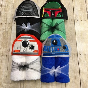 Darth Vader and R2D2 Hooded Towel Bundle/ Star Wars Toddler Hooded Towel Bundle/ Bath Towel/ Beach Towel/ Pool Towel/ Fits infant-school age image 5