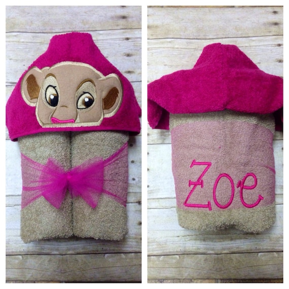 lion king hooded towel