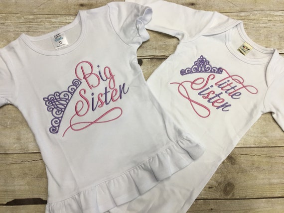 Big Sister Little Sister Shirts/ Little Sister Big Sister Set