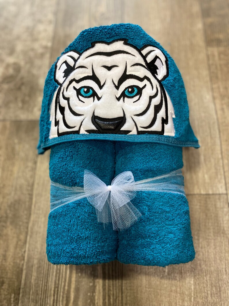 Tiger Muslin Hooded Bath Towel main image 0