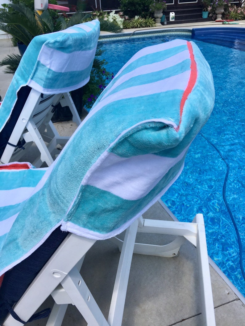 Lounge Chair Towel Cover Beach Chair Towel Pool Chair Towel Etsy