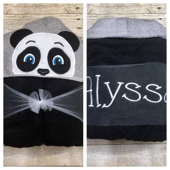 panda baby towel
