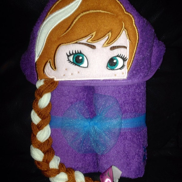 Anna Towel/ Frozen Anna Towel/ Frozen Towel/ Frozen Hooded Towel/ Anna Hooded Towel/ Bath Towel/ Pool Towel/ Frozen Fever/ Frozen Birthday