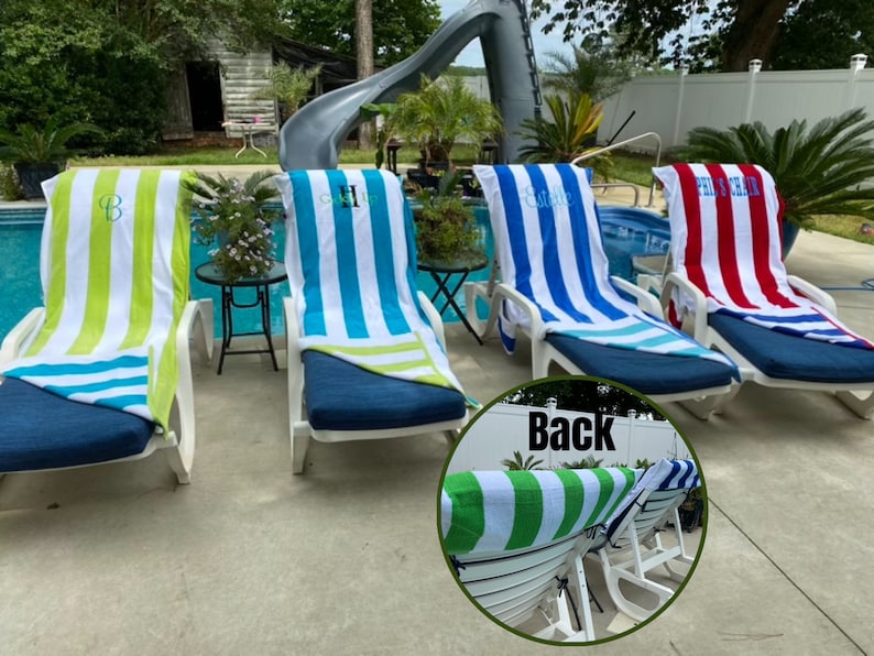 Personalized Lounge Chair Cover Beach Chair Cover Pool Chair Etsy
