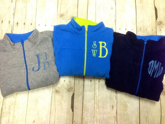 Monogrammed Kids Fleece Jacket Monogrammed Boys Full Zip Fleece Coat Kids Monogrammed Coat Monogrammed Kids Jacket Girls Jacket Etsy