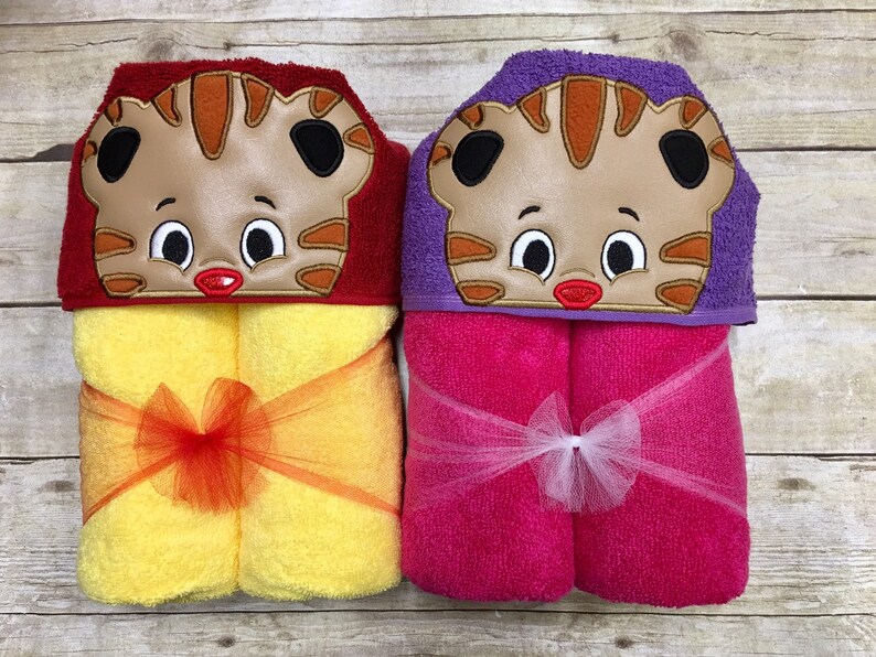 Tiger Hooded Towel/ PreSchool Tiger Towel/ Child Tiger Etsy