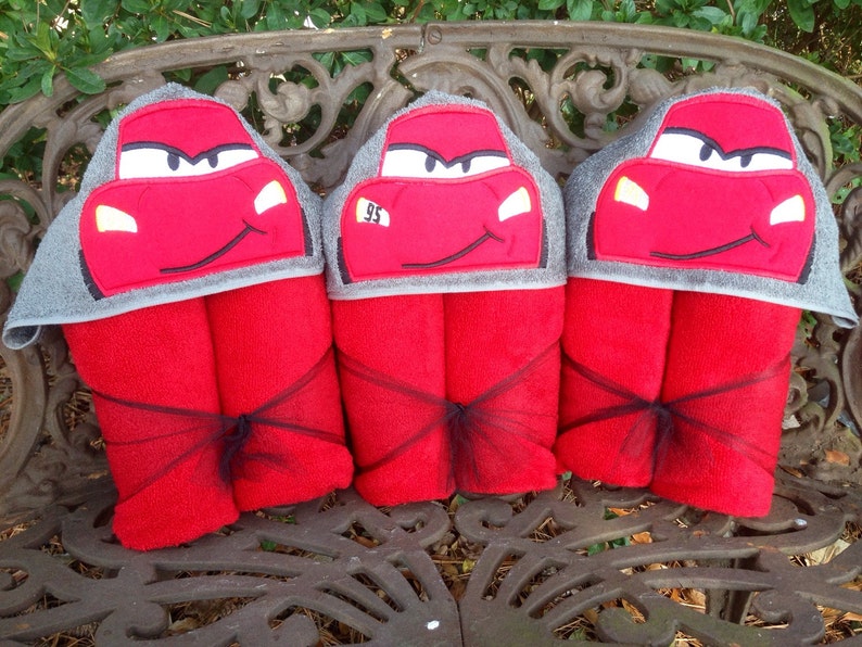 Race Car Hooded Bath Towel/ Car Swimming Towel/ Red Car Kids Etsy