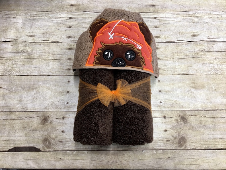 Star Bear Hooded Towel/ Bear Costume/ Star Wars Hooded Towel/ Star Wars Costume/ Galaxy Bear Towel/ Star Wars Towel/ Beach Towel/ Pool Towel image 1