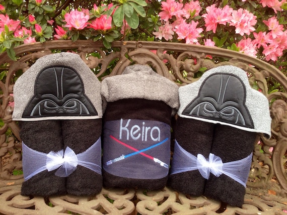 darth vader hooded towel