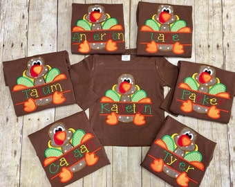 Boys Turkey Shirt, Thanksgiving Shirt, Boys Fall Shirt, Halloween Shirt, Boys Thanksgiving, Thanksgiving Baby, Sizes 12 month- Youth 12