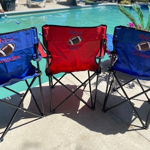Football Folding Chair, Football Mom Camping Chair, Sports Chairs, Sports Gifts, Football Dad Gift, Football Gifts, Stadium Chair