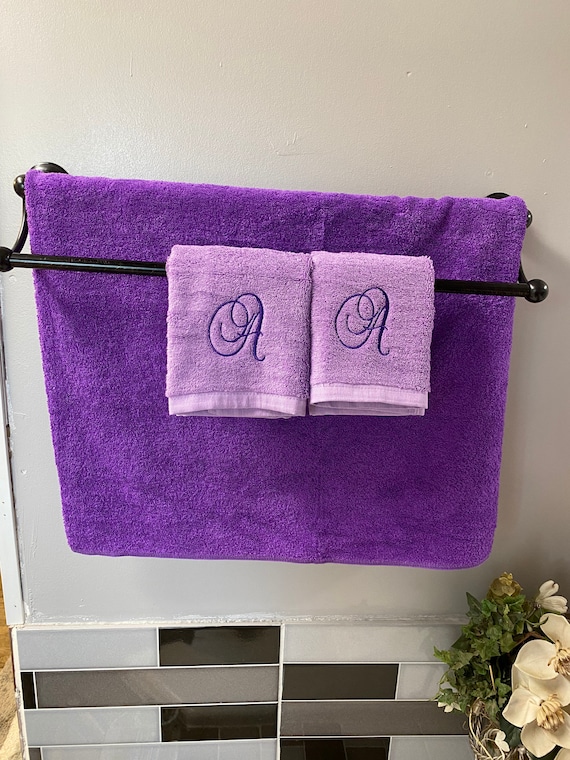Purple Bath Towel Cotton Bath Towels Purple Towel Purple Towel