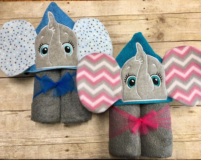 Elephant Theme 6-Piece Baby Towel & Washcloth Set