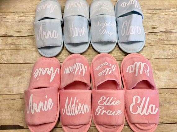 little girl spa slippers