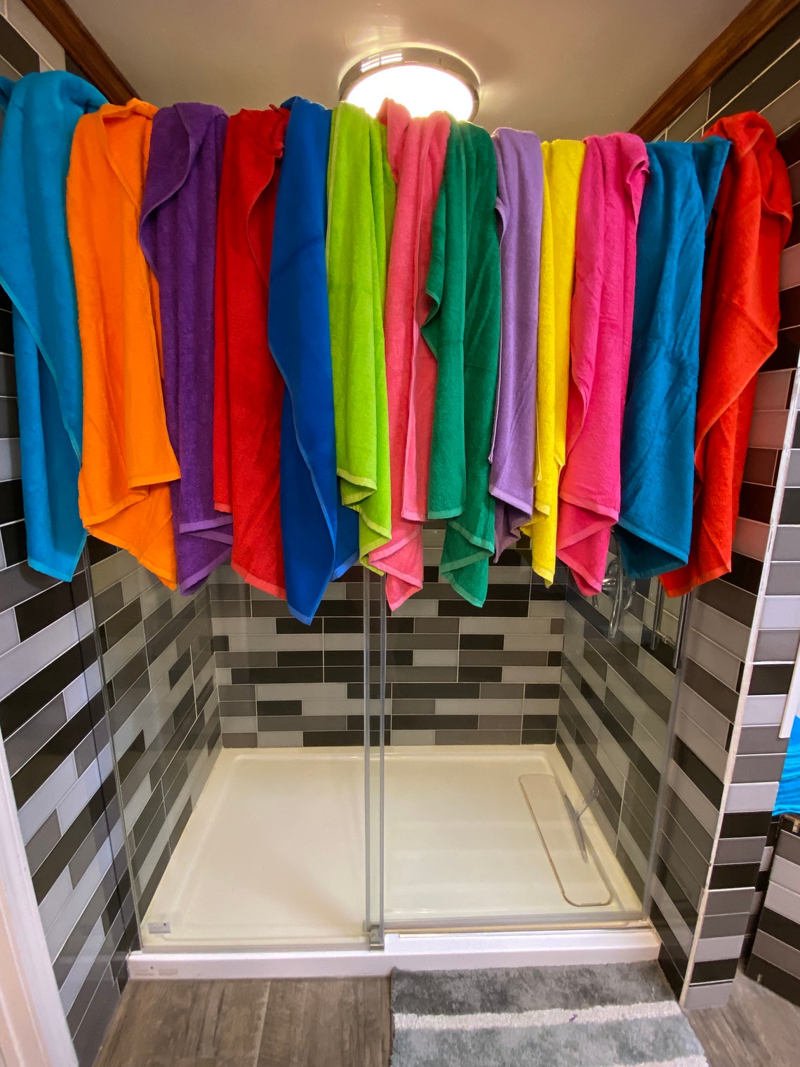 Lime Green Bath Towel Lime Green Towel Sets Cotton Bath Etsy