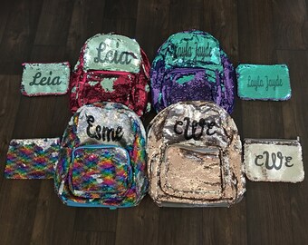 mini flip sequin backpack