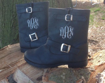 Women's Monogrammed Boots/Monogrammed Riding Boots/Monogrammed Cowboy Boots/Womens Boots/Girls Monogrammed Boots/Kids Boots/Graduation Gift