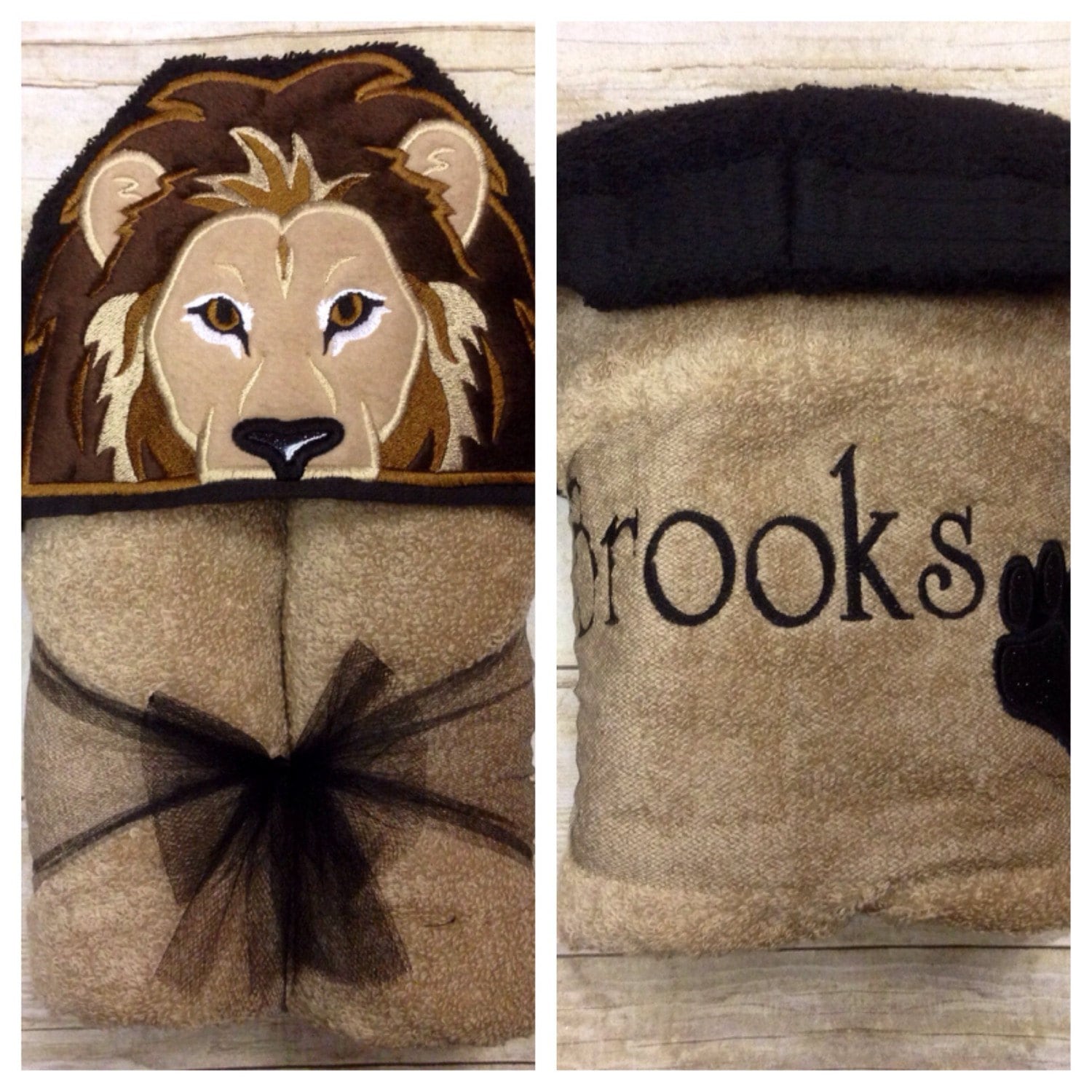 KIDS HOODED ANIMAL TOWEL SUNLIGHT SYMPHONY main image 1