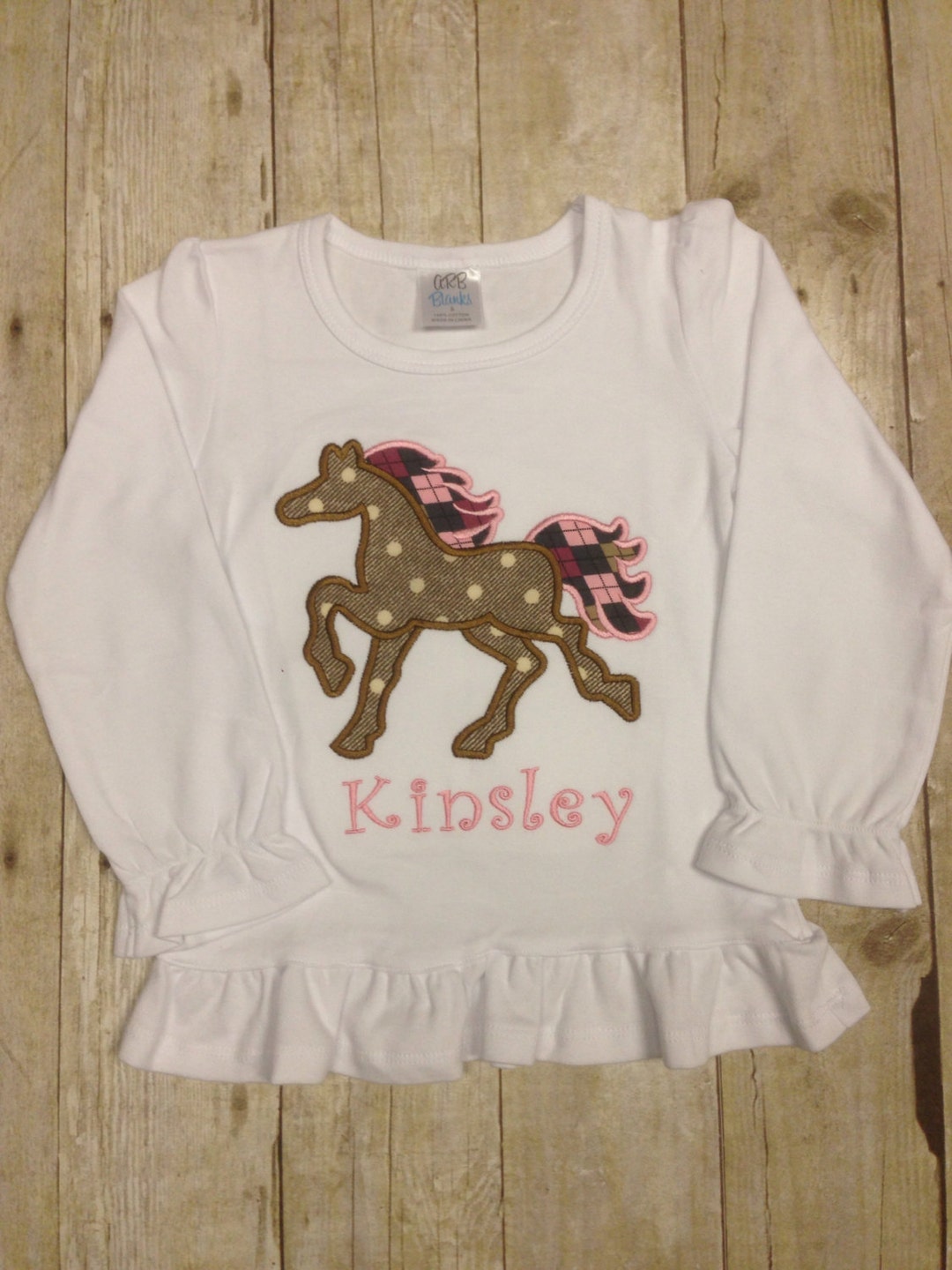 Personalized Girls Horse Shirt/ Horse Birthday Shirt/ Pony Shirt