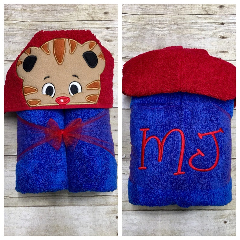 Tiger Hooded Towel/ PreSchool Tiger Towel/ Child Tiger Etsy