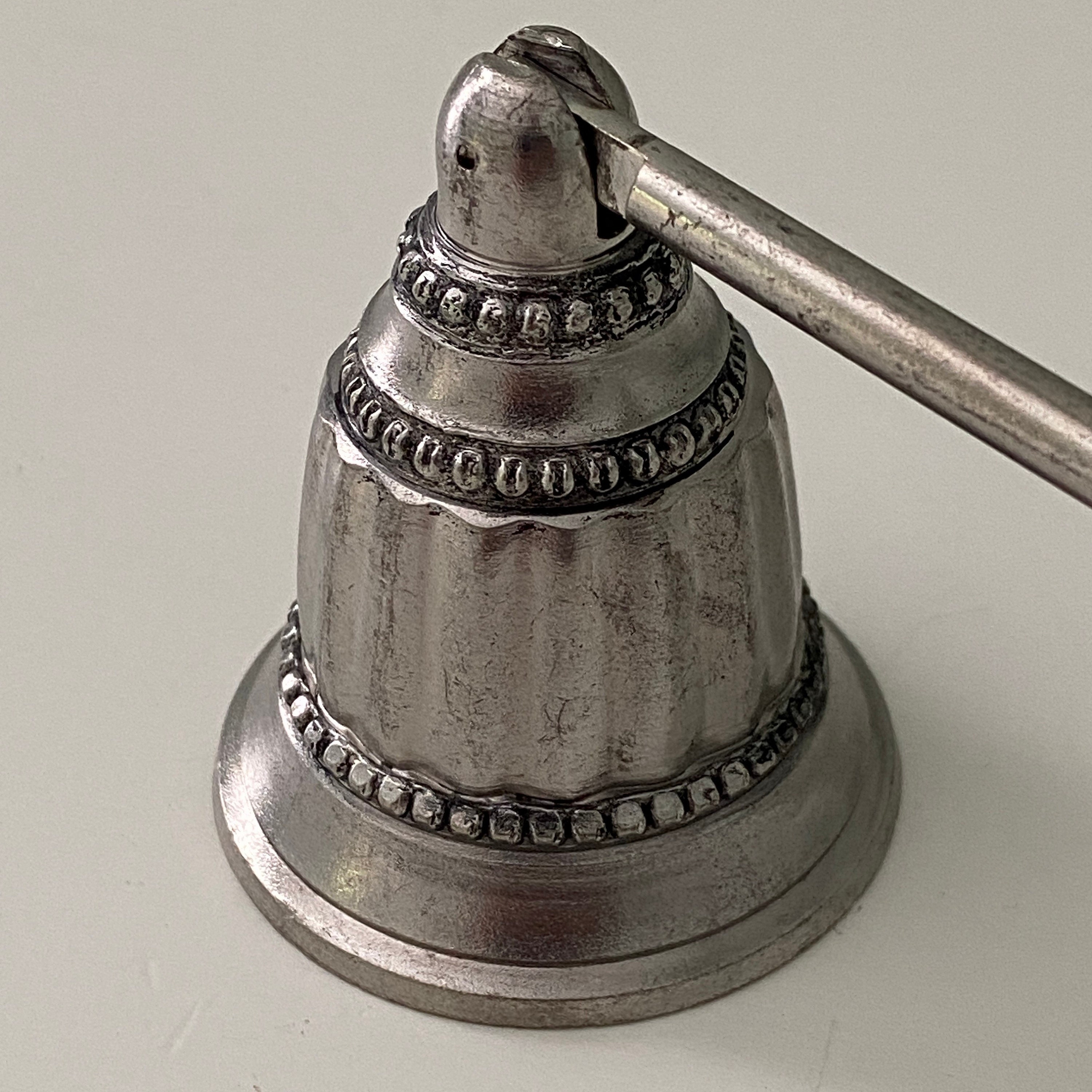 Vintage Pewter Candle Snuffer with Hinged Bell Snuffer Pewter Etsy