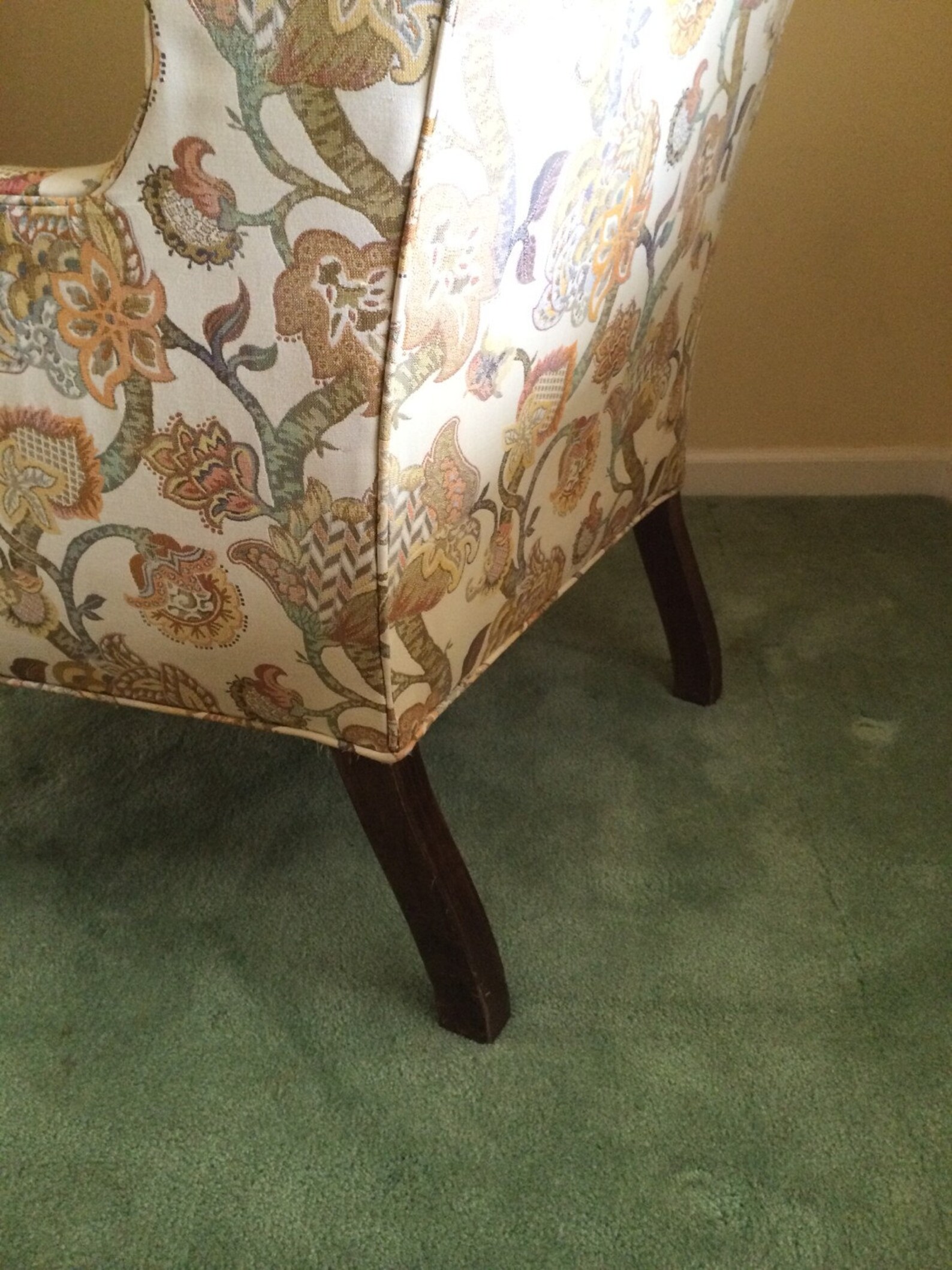 Vintage Ethan Allen Wingback Chair Etsy