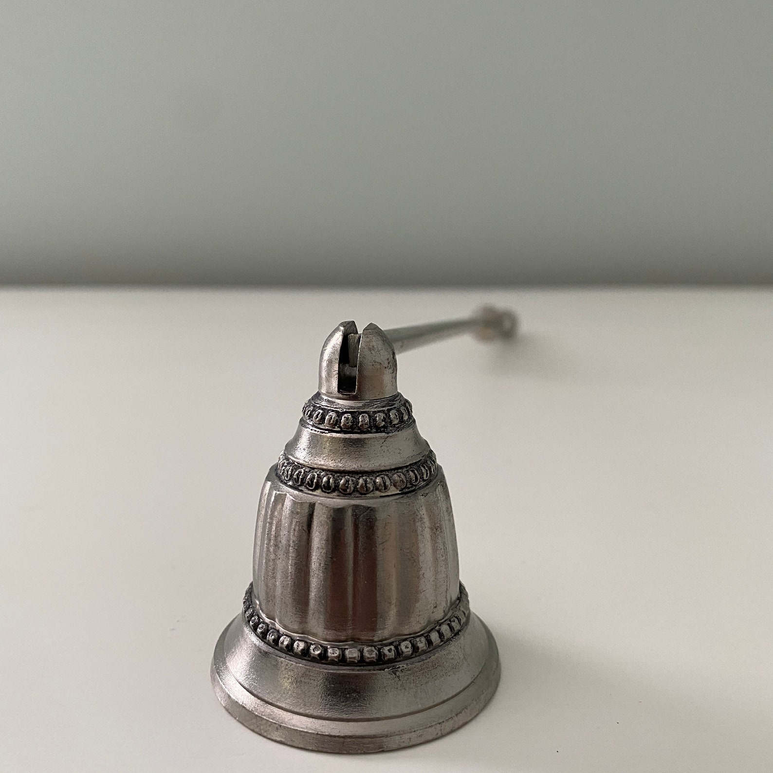 Vintage Pewter Candle Snuffer with Hinged Bell Snuffer Pewter Etsy