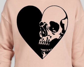 SKULL Digital Graphic (HEART)