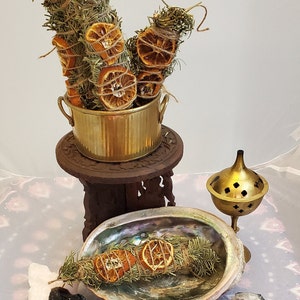 10 YULE Orange and Noble Fir - Saining Bundles  / Smdge Sticks