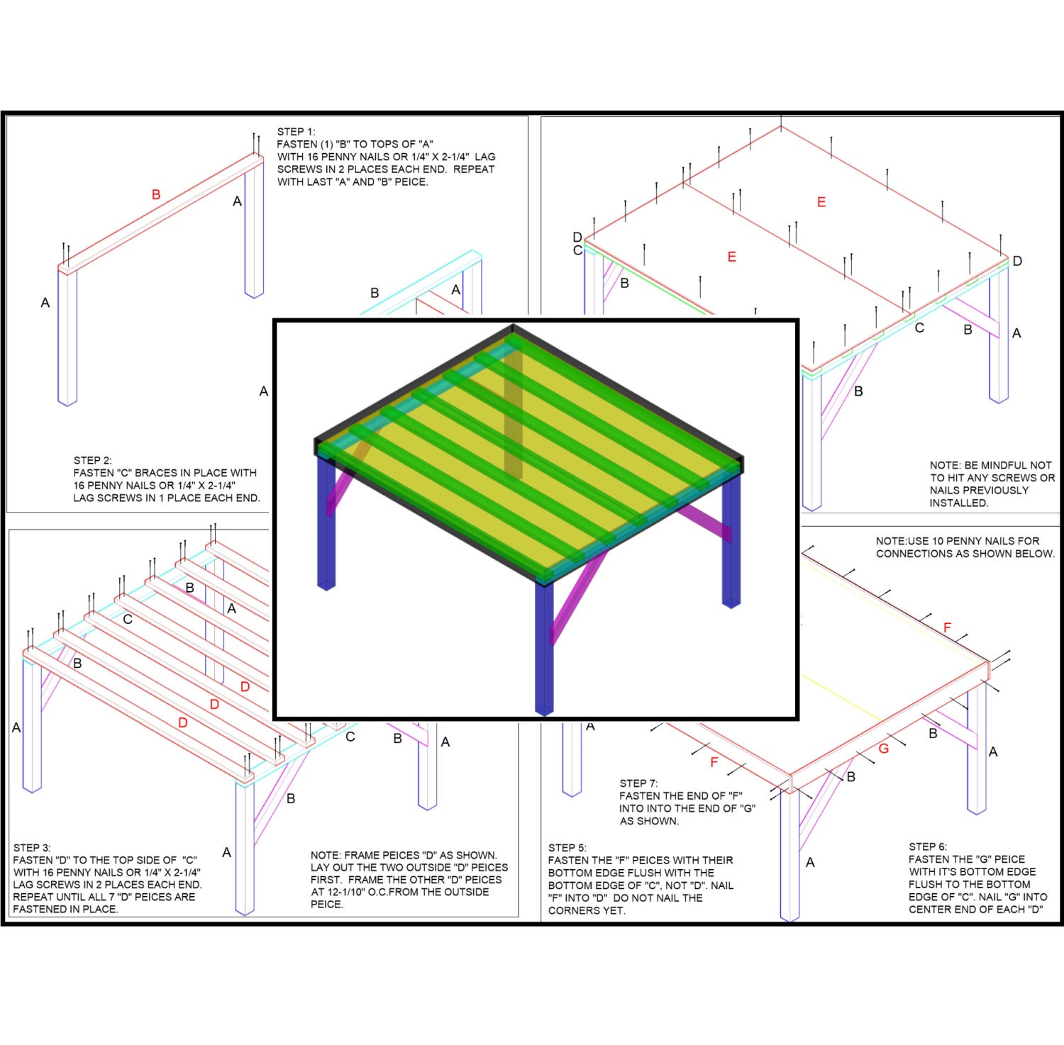 Loft Bed Construction Instructions digital Copy Etsy