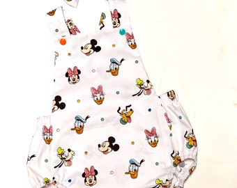 Mickeys clubs house romper- hair bows sold separately