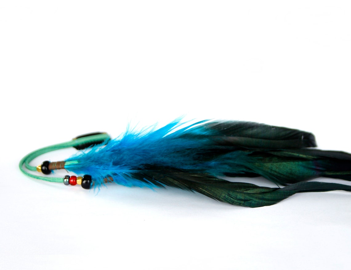 9. Blue Feather Hair Clip - wide 9