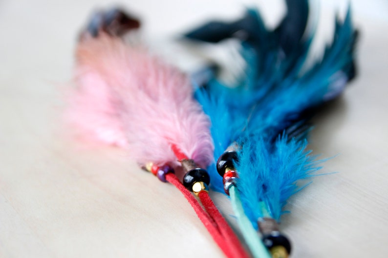 9. Blue Feather Hair Clip - wide 1
