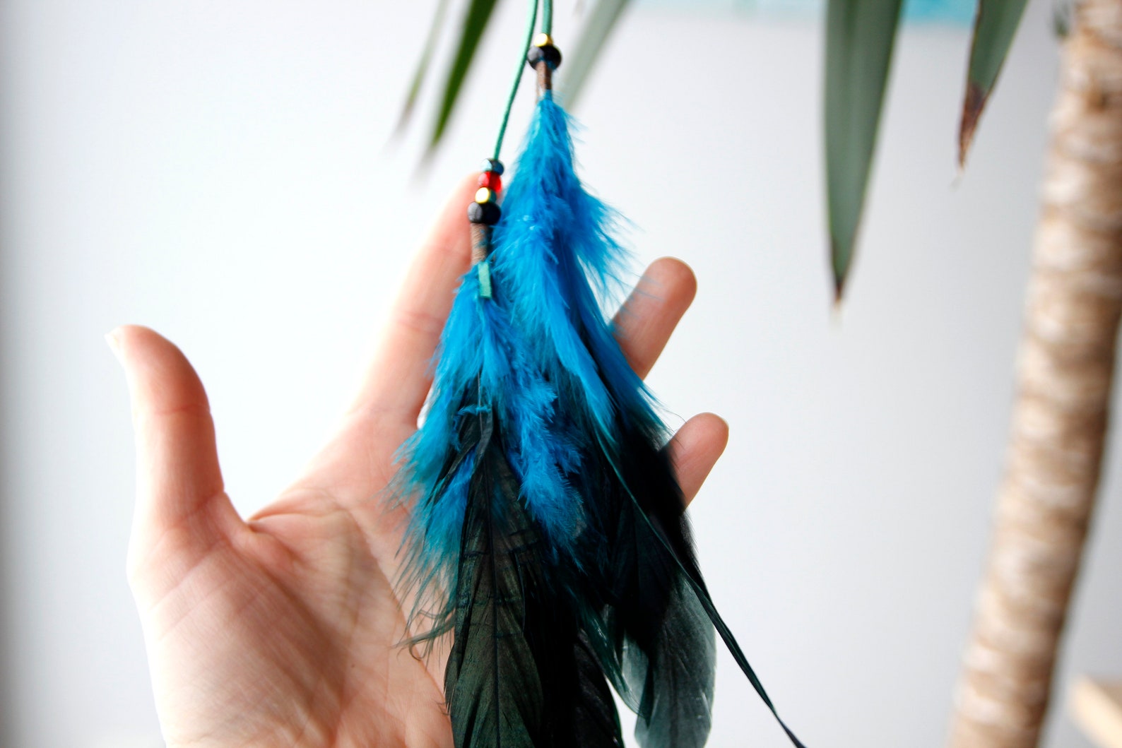 Blue Feather Hair Piece - AliExpress.com - wide 5