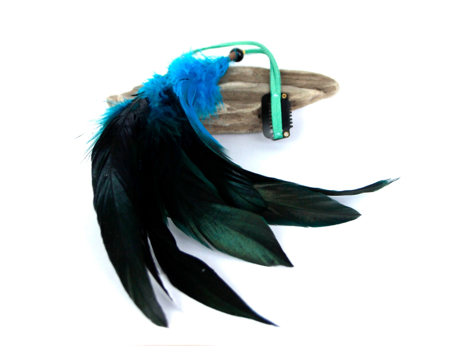 9. Blue Feather Hair Clip - wide 8