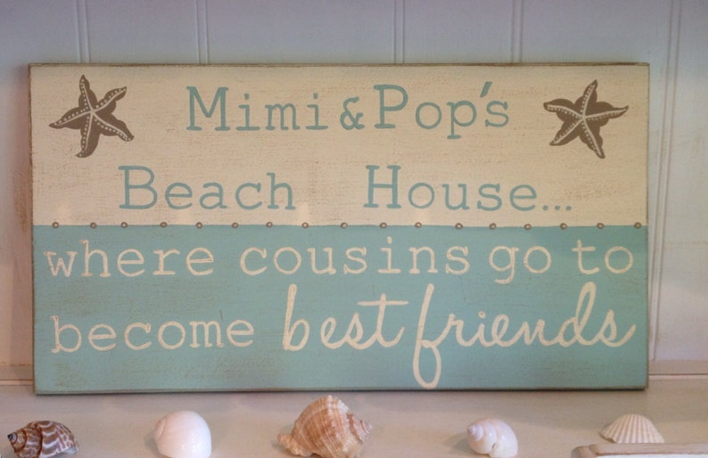The Cottage is Where Cousins Go To Become Best Friends sign, Grandma's House is Where Cousins Go to Become Best Friends Wood Sign image 2
