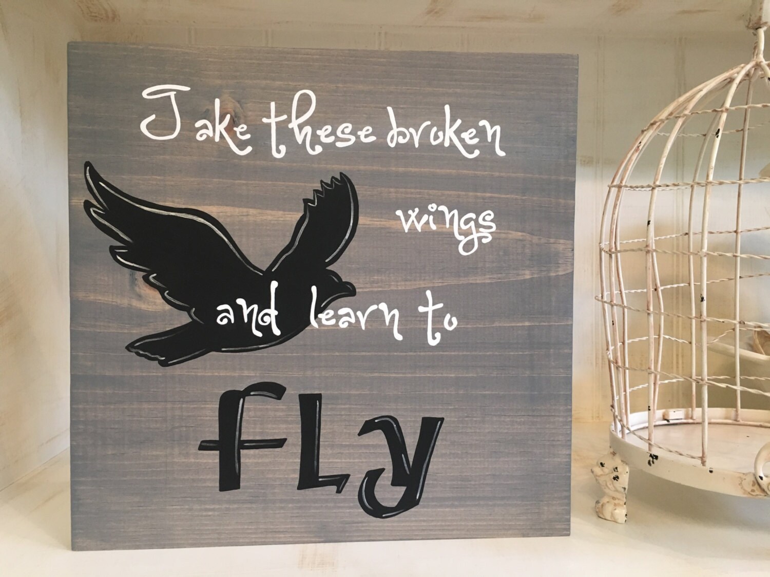 Learn To Fly Here Sign (24x24)