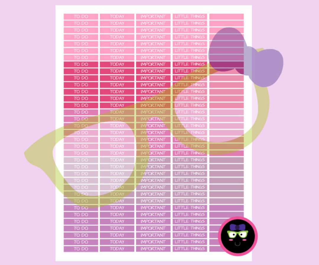 PRINTABLE Erin Condren Planner Stickers - Headers Covers - Etsy