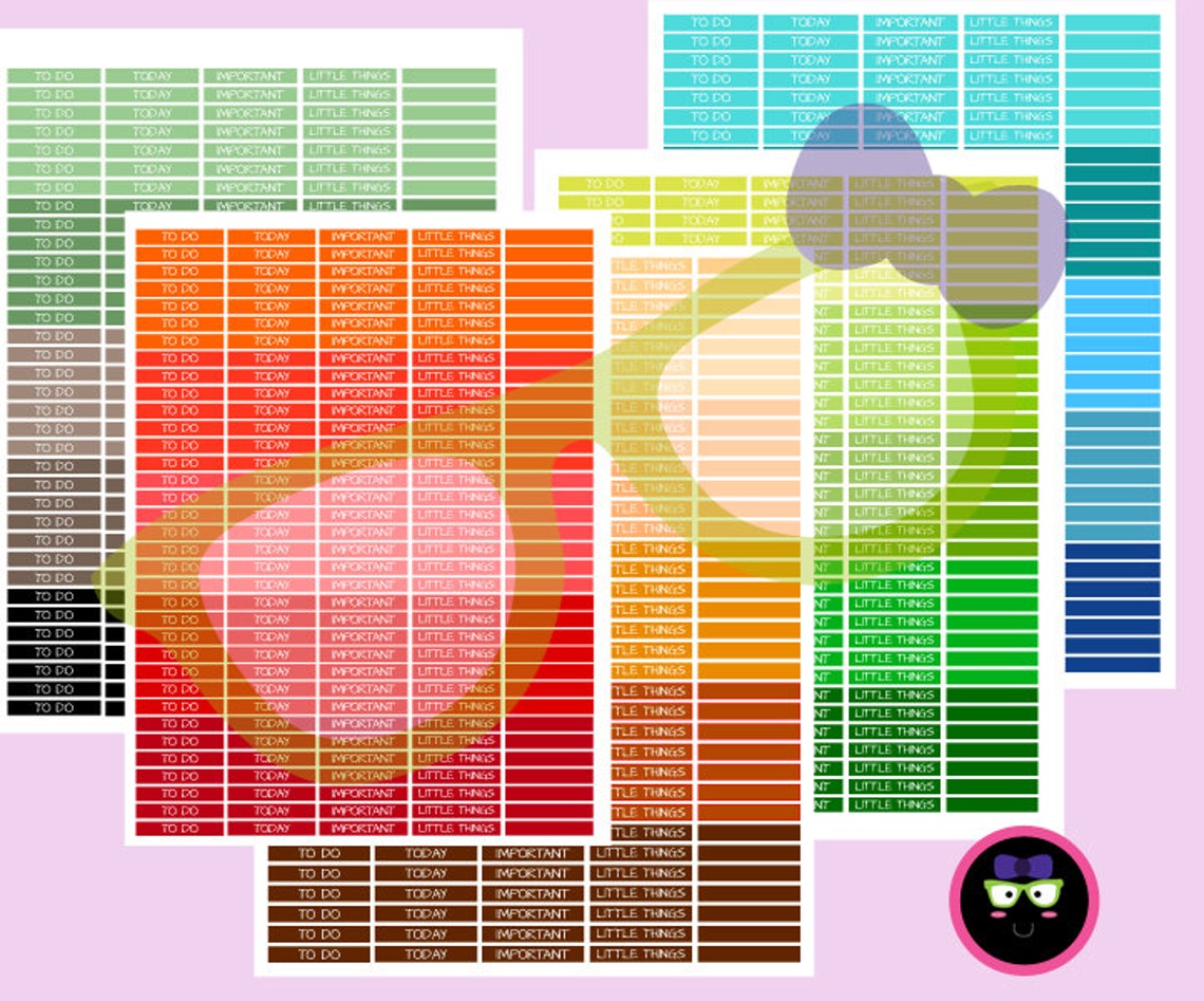 PRINTABLE Erin Condren Planner Stickers Headers Covers - Etsy