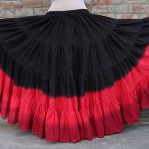 Dip Dye Skirts/Belly dance Skirts/Jaipur Skirts/Dance Skirts/25 Yard Skirts/35 Yard Skirts/Solid Color Skirts/Anjum iqball skirts