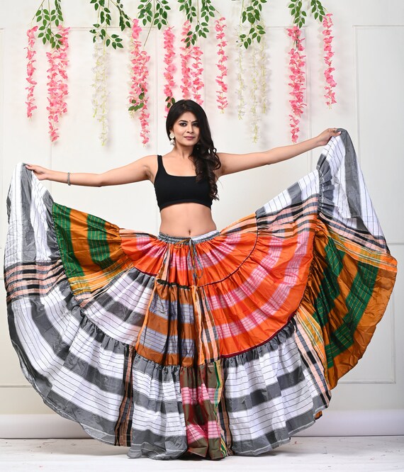 Black padma Belly dance Skirts Jaipur Skirts Dance Skirts 25 Yard Skirts 35 Yard Skirts Padma skirt Anjum iqball skirts Gypsy skirt