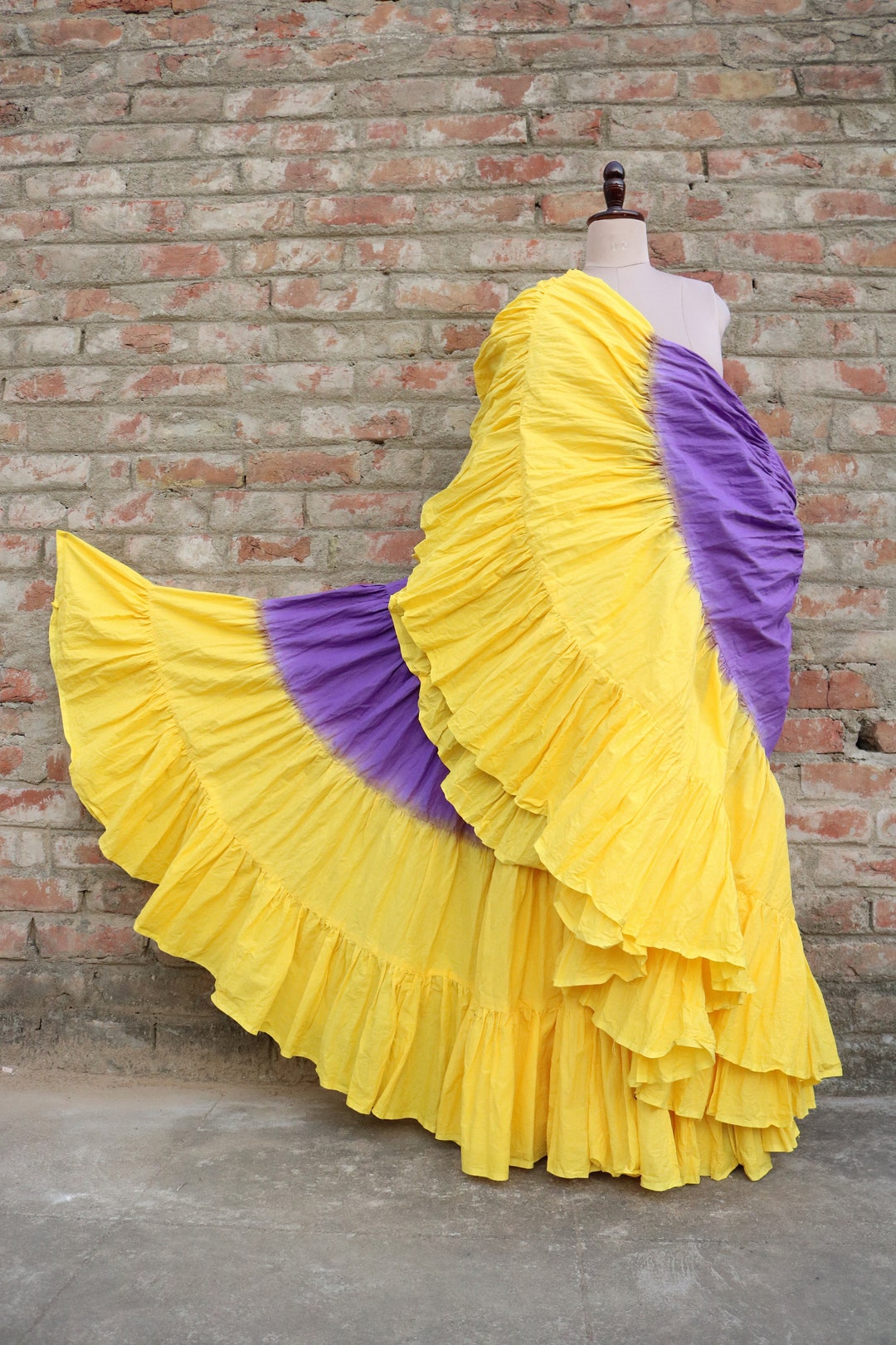 Dip Dye Skirts/belly Dance Skirts/jaipur Skirts/dance Skirts/25 Yard