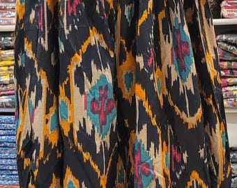 Pantaloni harem da danza del ventre ikat neri per tribal fusion, pantaloni da cabaret/danza del ventre