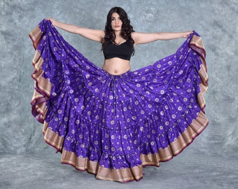 Belly Dance Gypsy Skirt 20 Belly Dancing Tribal Ruffle Flamenco