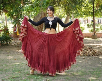 RACHELLE, (S-M 26-40 inch waist) 25 yard, ATS, Gypsy skirt