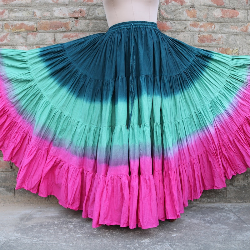 Ottavia Silk Dip-Dye Skirt